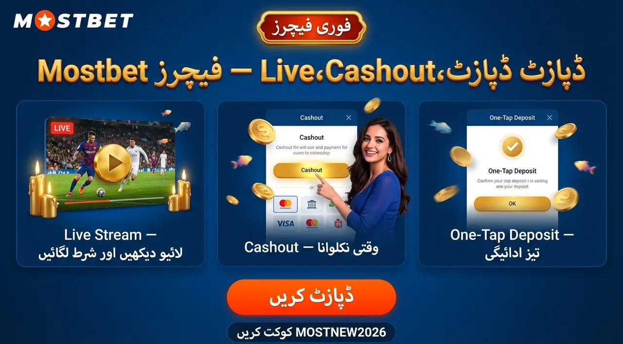 Mostbet ایپ کی خصوصیات