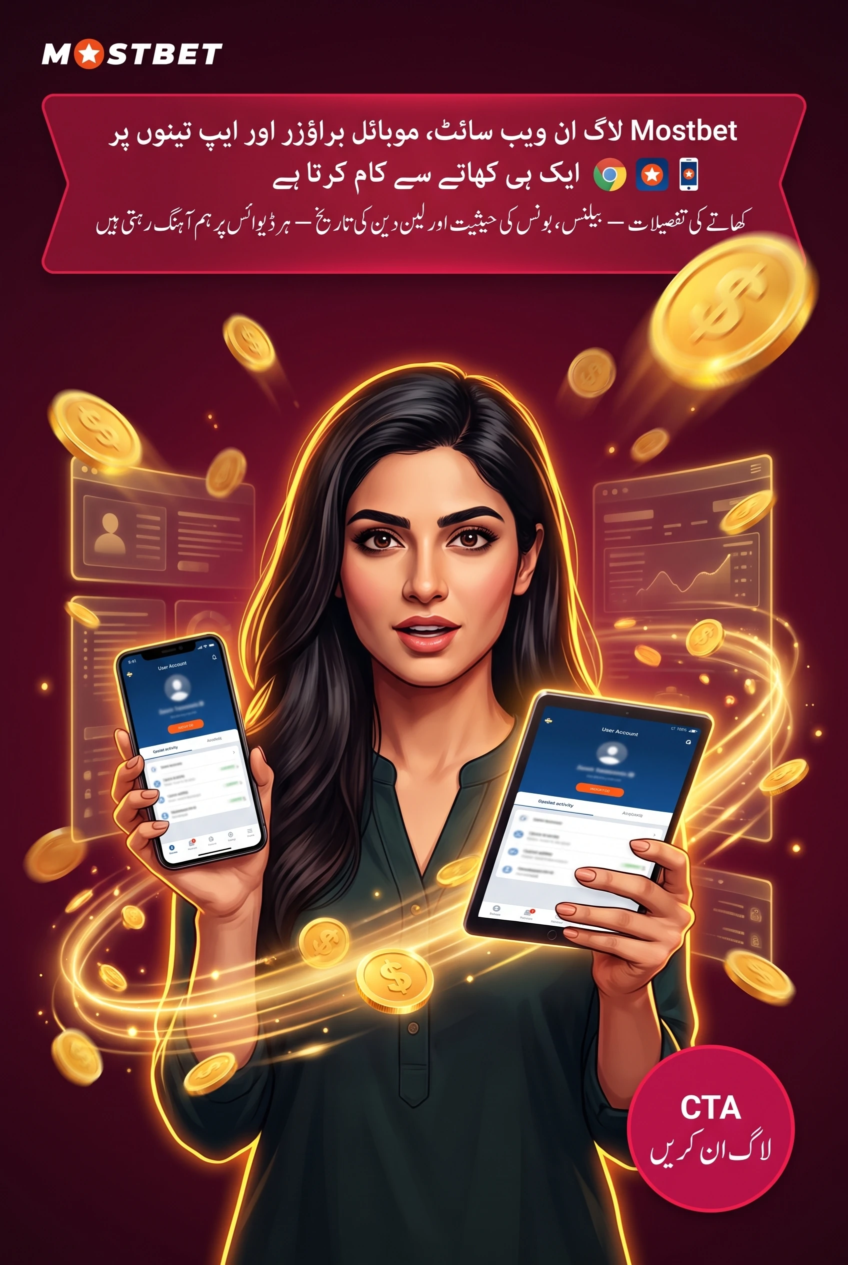کسی بھی ڈیوائس سے اکاؤنٹ تک رسائی